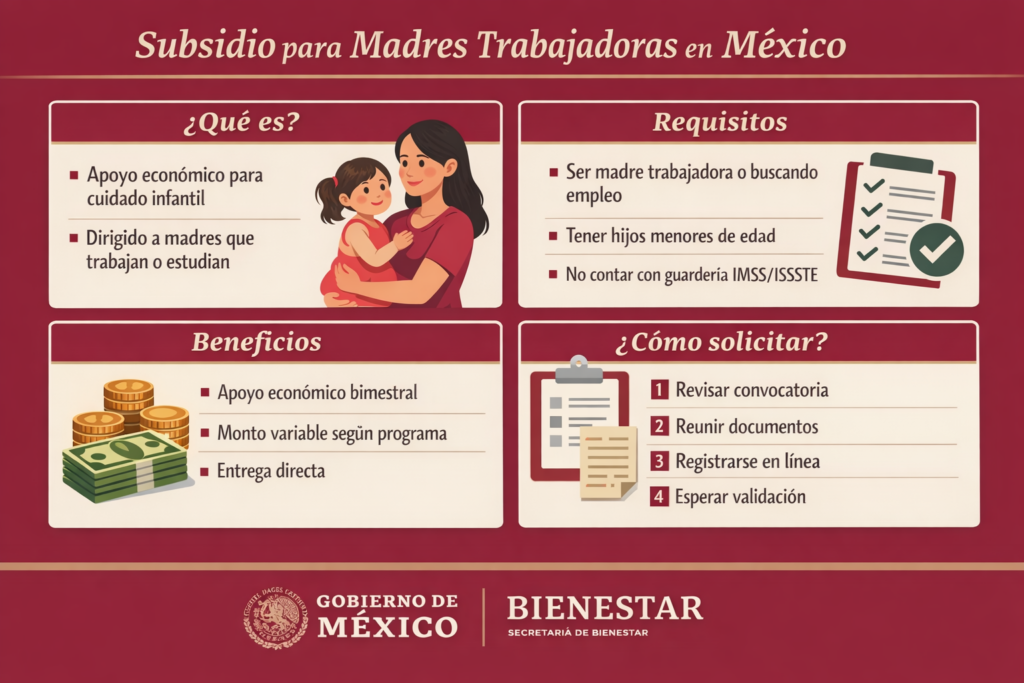 Subsidio para madres trabajadoras